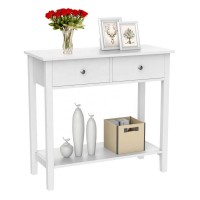 Modern bedroom white dressing desk bed end side table,European hallway mdf entrance console table with drawer