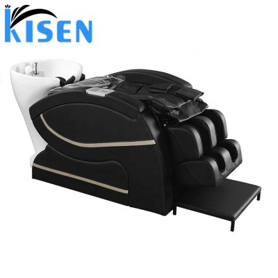 Newest lay down washing salon shampoo massage chair wholesale